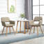 Chaise avec accoudoirs en bois massif Josué-1322412745