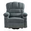 La chaise longue électrique Power Lift, adaptée aux personnes âgées, avec fonctions de chauffage et de vibration, avec USB, peut être utilisée pour s'allonger.  Bleu-1577925106