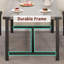 Ensemble de table de salle à manger extensible pour 4 personnes GAOMON, ensemble de table de salle à manger avec deux bancs rembourrés pour 6, grande table de cuisine extensible pour appartement, petit espace gris rustique