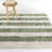 Augello Green Striped Area Rug-1929801413