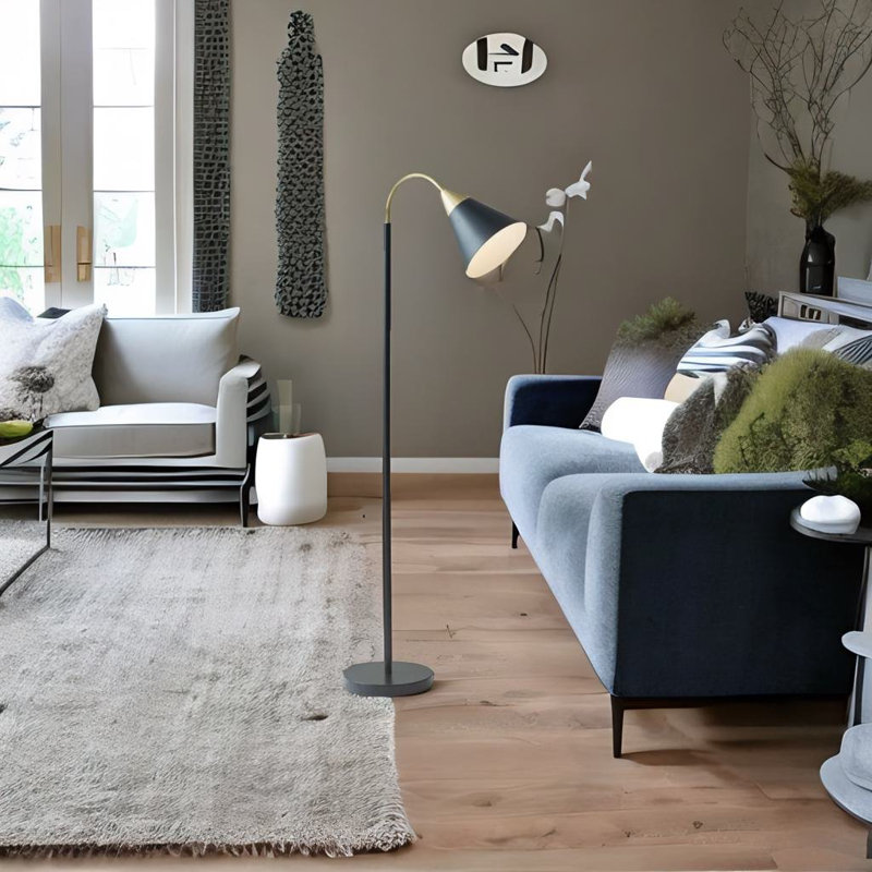 Lampe sur pied arquée 60 po Brookmere