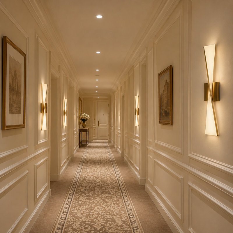 Modern Luxury Large LED Wall Sconce With Acrylic Panel