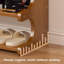 Range-chaussures à 6 niveaux en bois indépendant, unité de rangement verticale peu encombrante pour vestibule et couloir-129675288