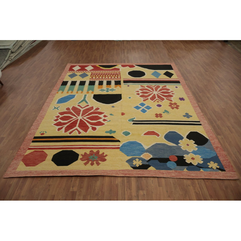 Tapis turc géométrique Kilim 10 x 13