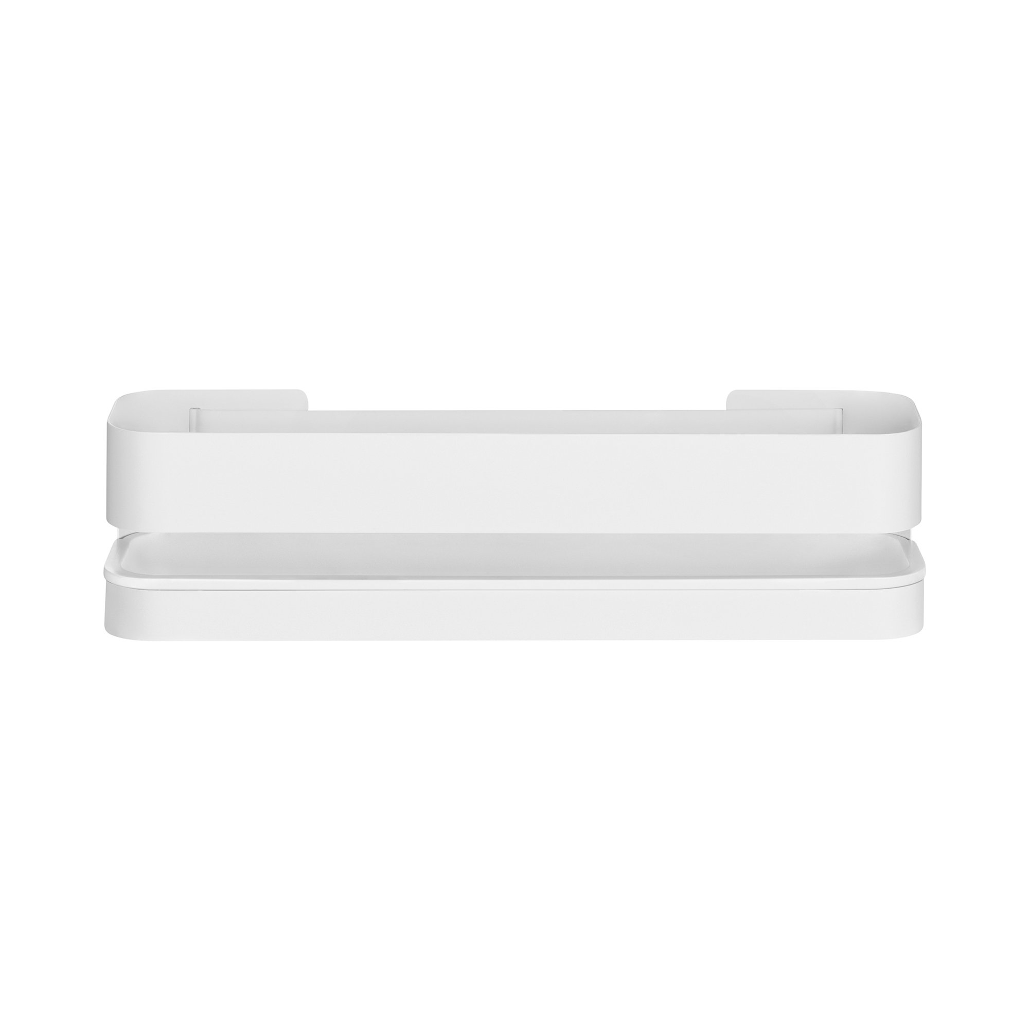 NEXIO Stainless Steel Shower Shelf, 3.3465" H x 13.3858" W x 4.7244" D, Black