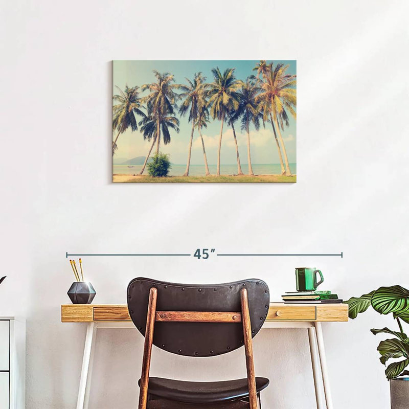 Gillard Retro Palm Trees, 20" H x 30" W