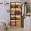 Display Cabinet with 3 colours LED Lights & Tempered Glass Doors, Curio Cabinet with 2 Drawers for Home & Office-112192631
