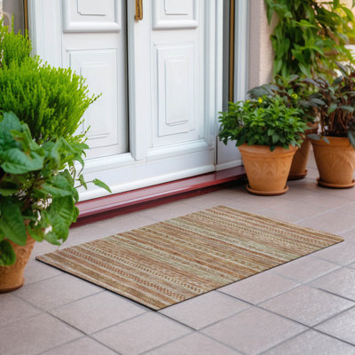 Tapis terre cuite intérieur / extérieur lavable à la machine Claudian ACN1625