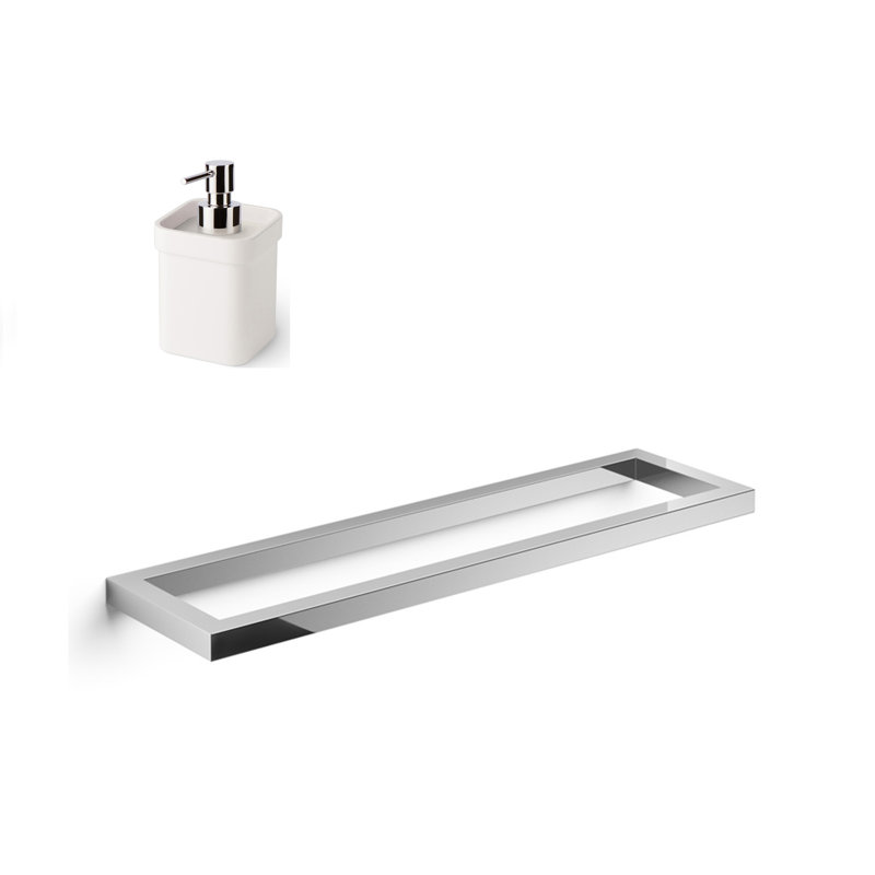 Gerla 2 Piece Bathroom Hardware Set, Chrome