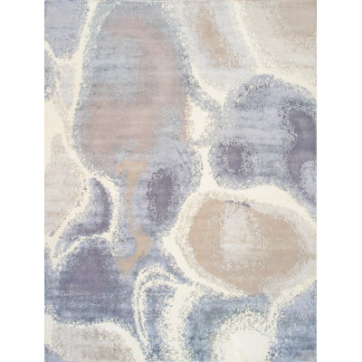 Hand Knotted Wool Abstract Indoor Rug