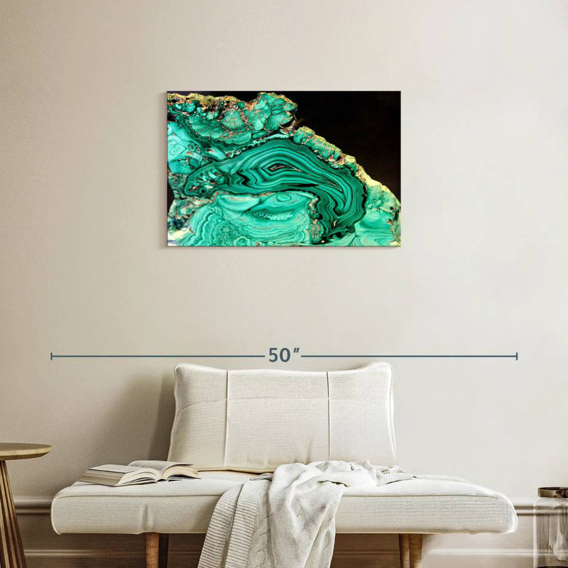 Alvord Malachite Gemstone, 20" H x 30" W