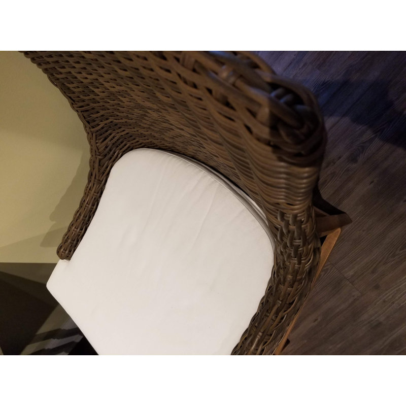 Tabouret d'extérieur Markley - Rotin en rotin, Tabouret de bar (assise de 30 po de hauteur)
