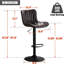 Swivel Adjustable Height Faux Leather Bar Stool-766244488