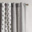 Panneau de rideau en coton avec rayure et doublure en chenille 50 po x 95 po-1308905051-1308905053