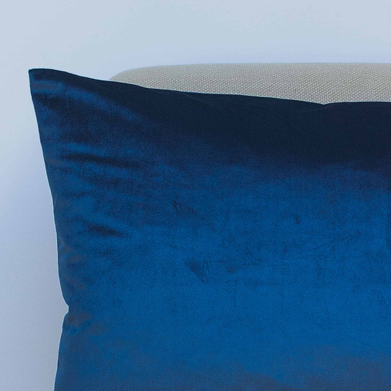 Blue Cushion, 58x38cm, Feather filled