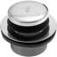 Ensemble de drain de baignoire 14 po en polypropylène noir avec trop-plein à 2 trous-36928704