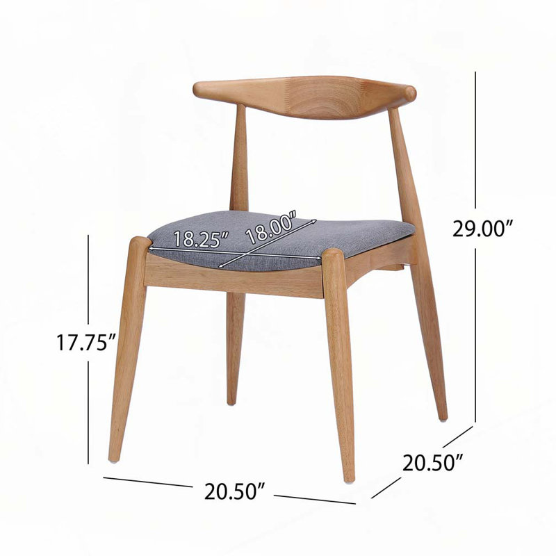 Dining Chair, Gray, Natural
