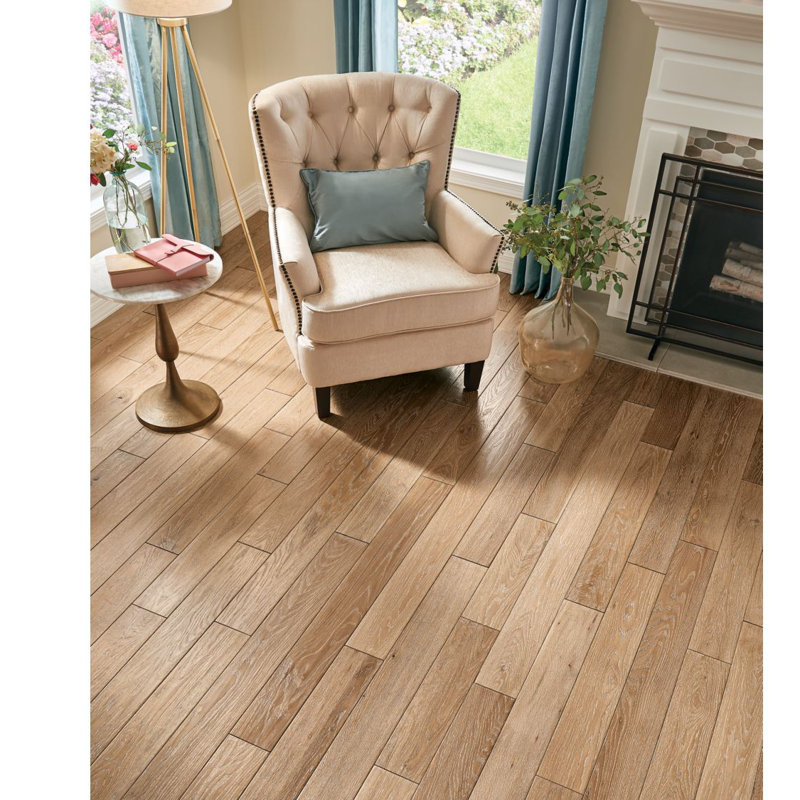 Oak 5'' W Hardwood Flooring, Spice Run
