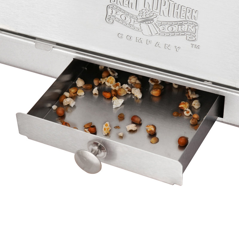 Matinee Black Stainless Steel 8oz Countertop Popcorn Machine
