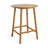 Bar Height Table with Umbrella Hole and Slatted Tabletop for Outdoors
