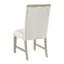 Ensemble de salle à manger moderne 5 pièces gris clair avec table ronde et 4 chaises d'appoint