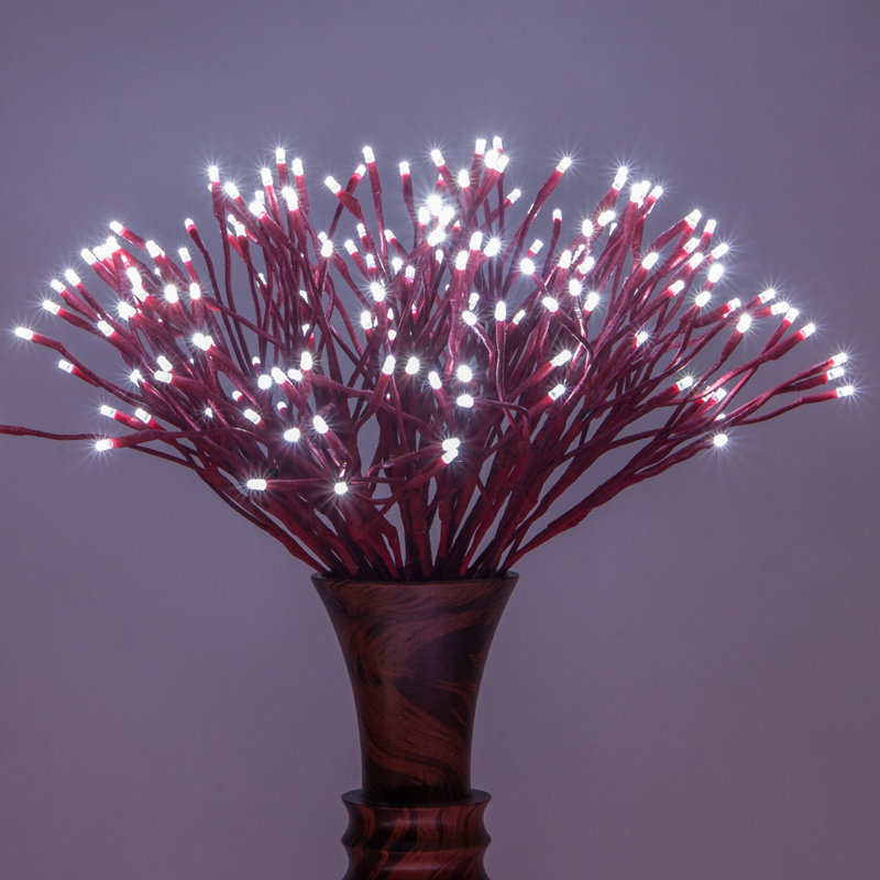24'' LED Lighted Trees & Branches, Red/White