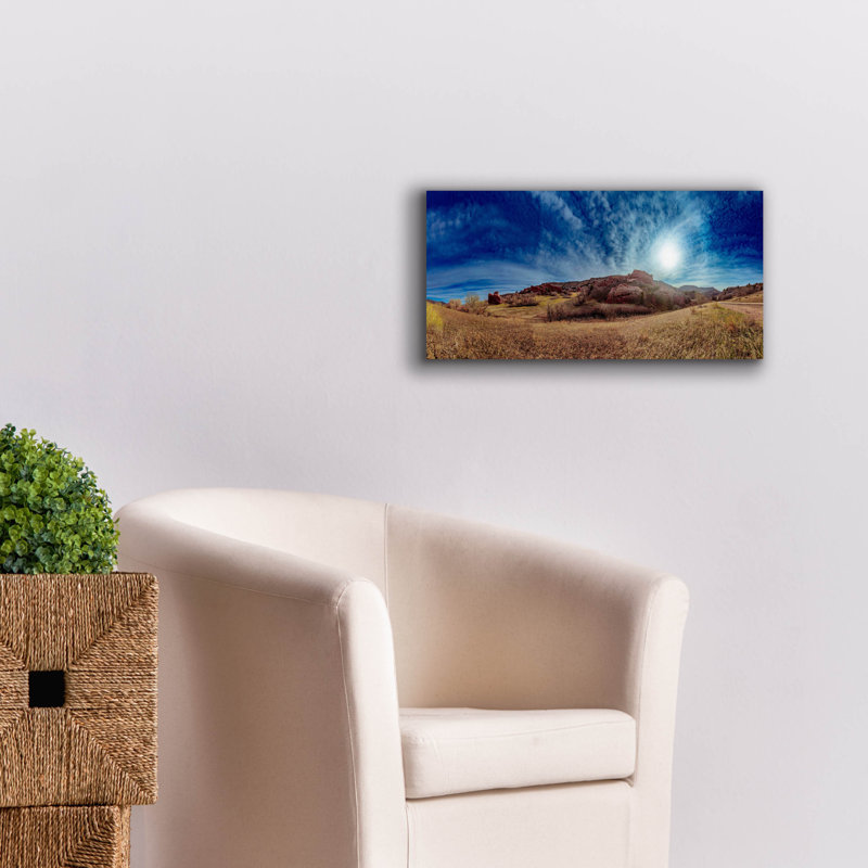 «Red Rocks, Colorado», art sur toile, H 12 po x l 24 po x P 0,75 po
