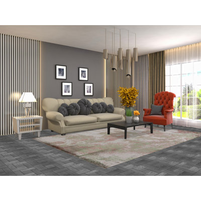 Tapis abstrait 6 x 10 po