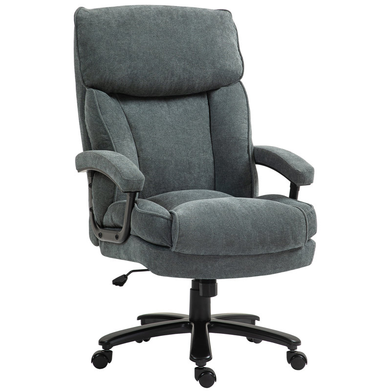 Chaise de bureau 1 pièce L 31,1 po x l 27 po x H 49,2 po Polyester Gris jusqu'à 450 lb