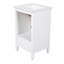 Ensemble de meuble-lavabo simple l 20 po avec lavabo en céramique, pieds en bois massif, 1 tiroir et armoire 2 portes-115629996-115629997