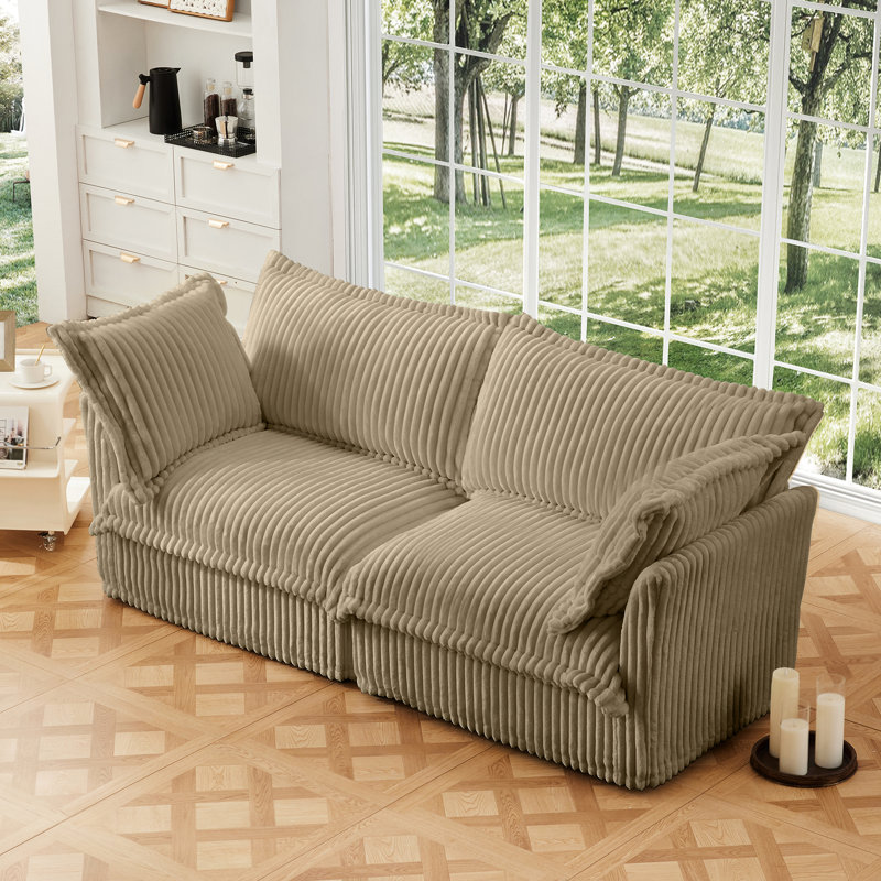 Corduroy 2 for Joy - siège profond, coussin rembourré et housse amovible, siège confortable, moderne et moderne