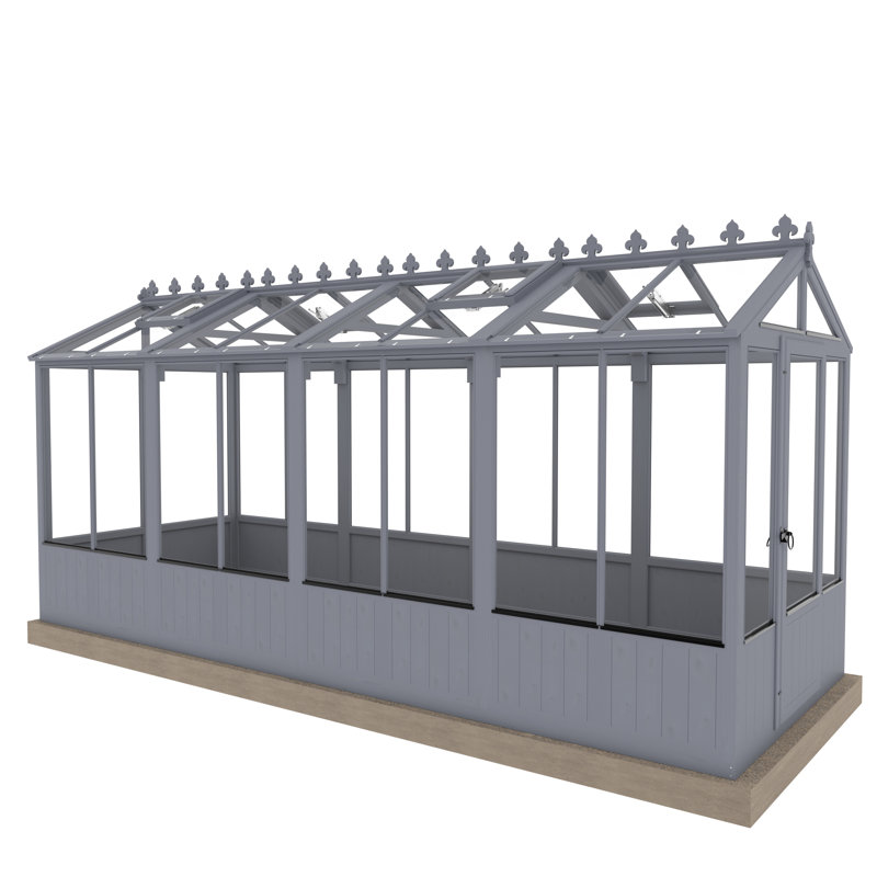 Holkham 16 ft x 6 ft Greenhouse, Indigo