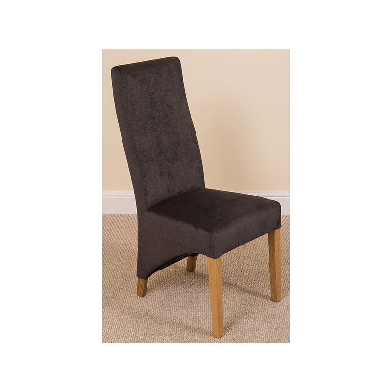 Millicent 48cm H Fabric Upholstered Side Chair, Black