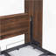 Lit escamotable simple avec armoire murale, blanc