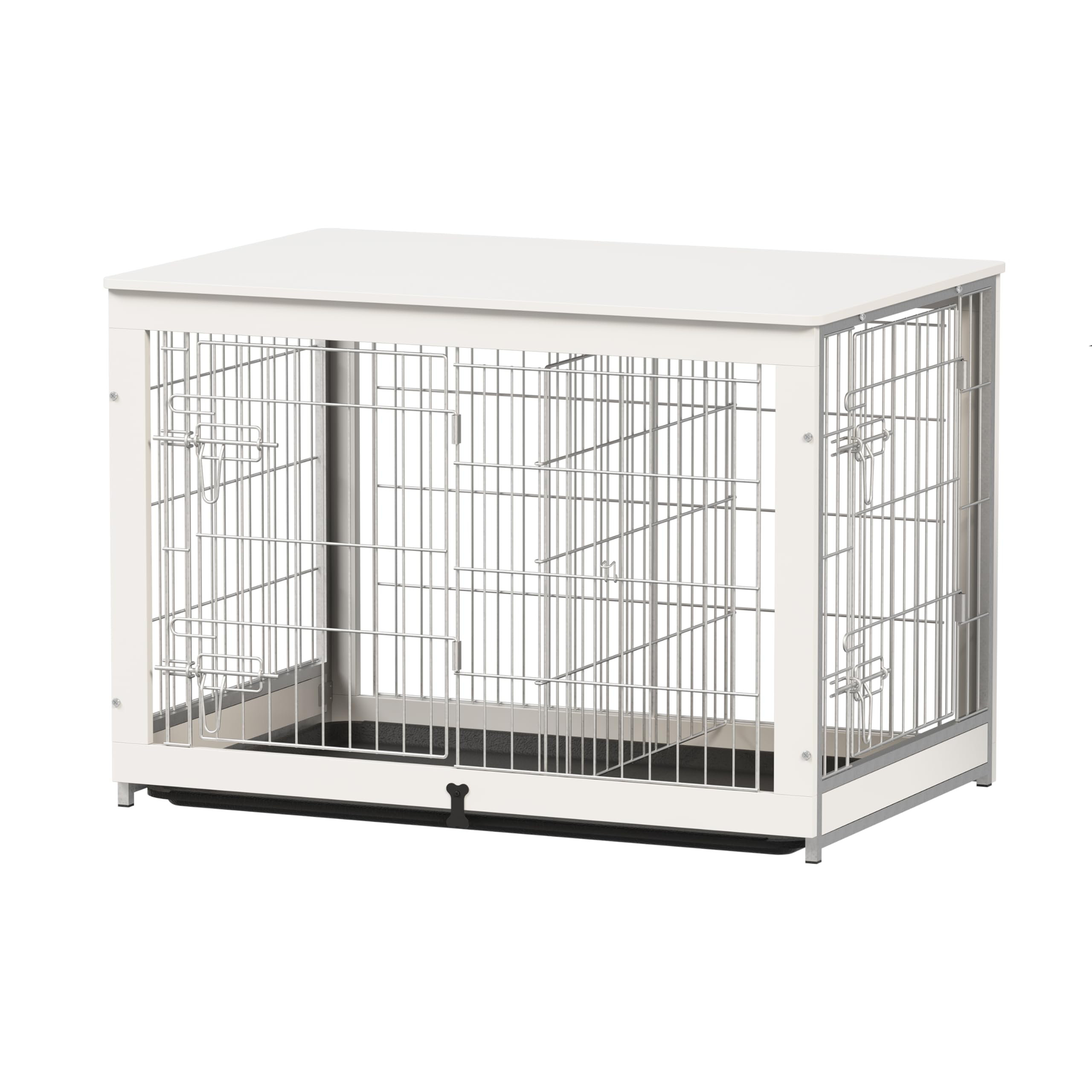 Tucker Murphy Pet™ Wooden Dog Crate Furniture With Divider Panel