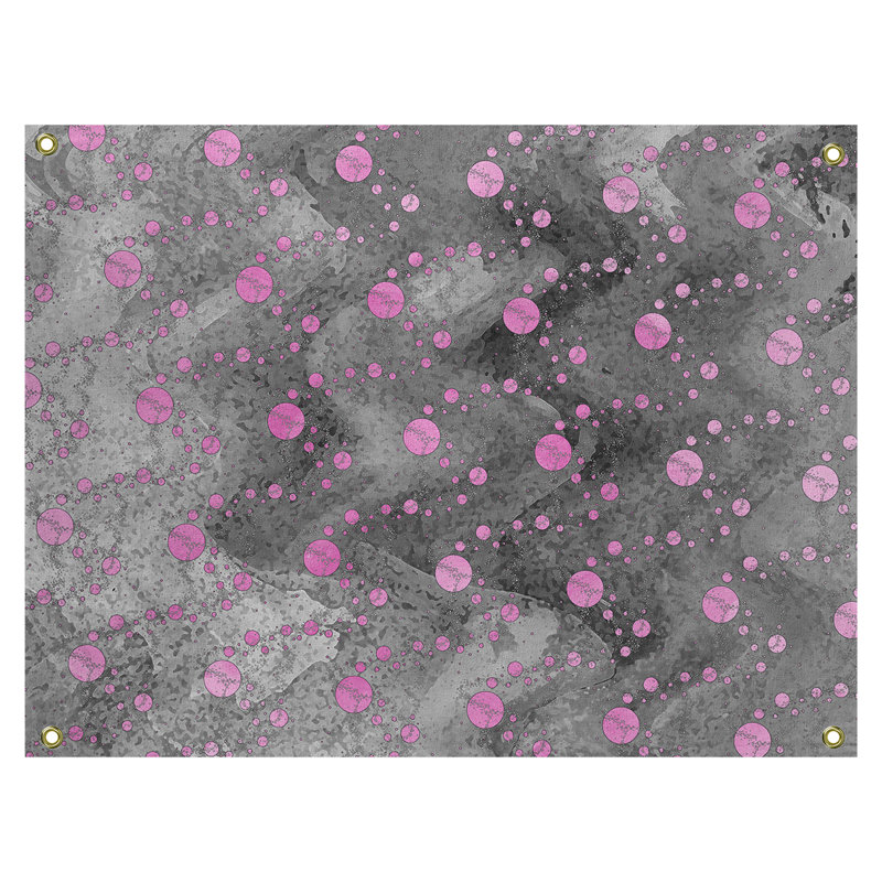 Tapisserie murale en polyester, H 60,5 po x l 81,5 po, Rose