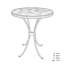 ALMEDINA 60cm Bistro Table with 2 RIVELLA Grey Chairs Set-1428382058