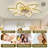 Ceiling Fan with Lights,Low Profile Ceiling Fan with Lights,Modern Dimmable Ceiling Light Fan-93885085