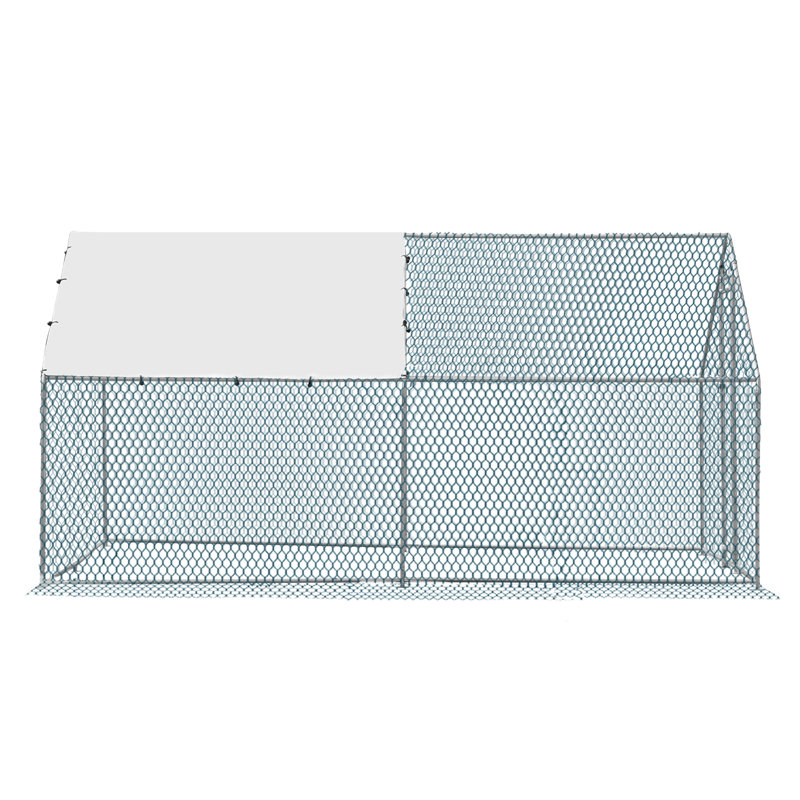 Emmeric Walk In Chicken Run, H 78 po x l 157 po x P 117 po, Argent
