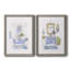 «Sketchy Bath I», ensemble de 2 peintures sur toile encadrées-1067295309-1067295350
