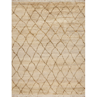 Berber One-of-a-Kind Rectangle 7'8" X 9'5" 2010s Wool Area Rug in