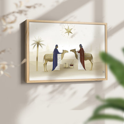 Chirstmas Art-CCXXXIV -Framed Print - Restickable