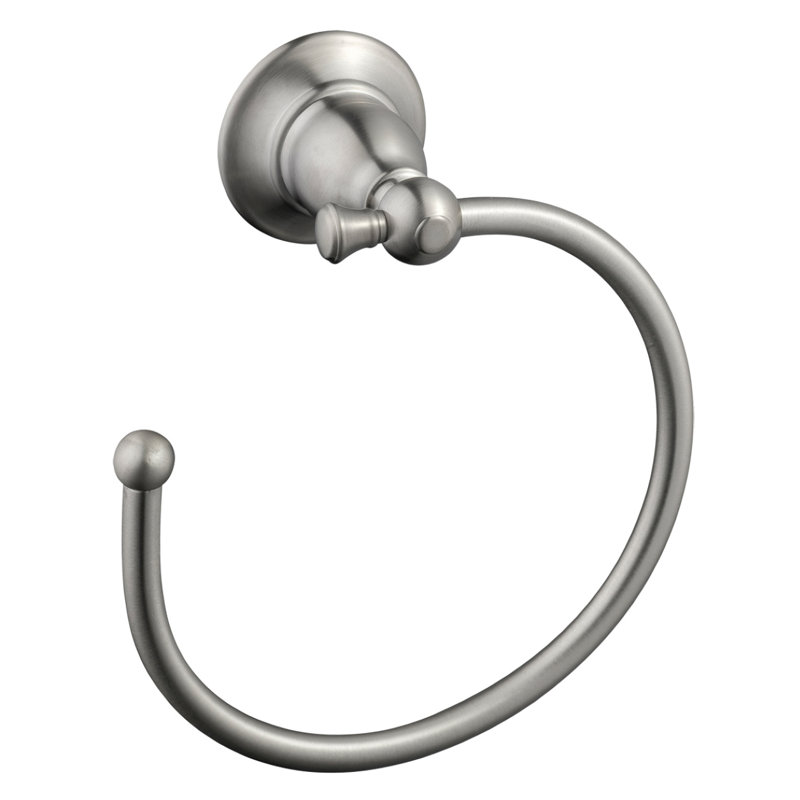 Oakmont Wall Mounted Towel Ring, Satin Nickel