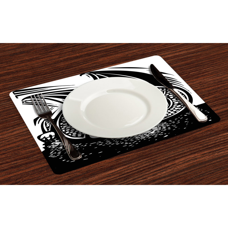 Polyester Abstract Rectangle Placemat
