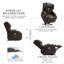 Fauteuil de massage chauffant en similicuir-1885689693