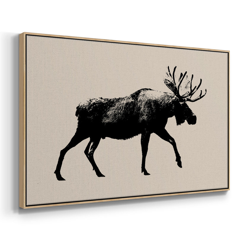 Wild Ambler I, peinture sur toile encadrée, H 27 po x l 41 po x P 2 po, Cadre en bois naturel