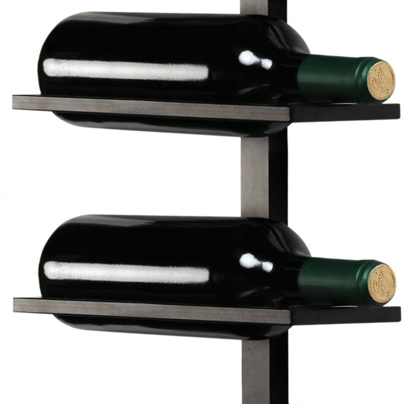 10 Bottle Wine Bottle Rack in Black