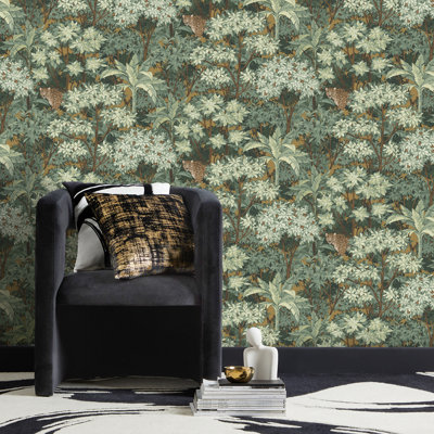 Kamali Moss Leopard Trees Wallpaper
