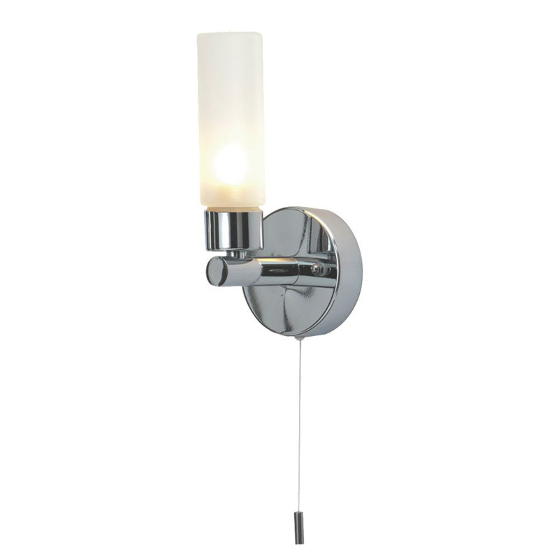 Heraclio Chrome Armed Sconce