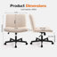 Chaise de bureau ergonomique en tissu Mankirt-1130874916